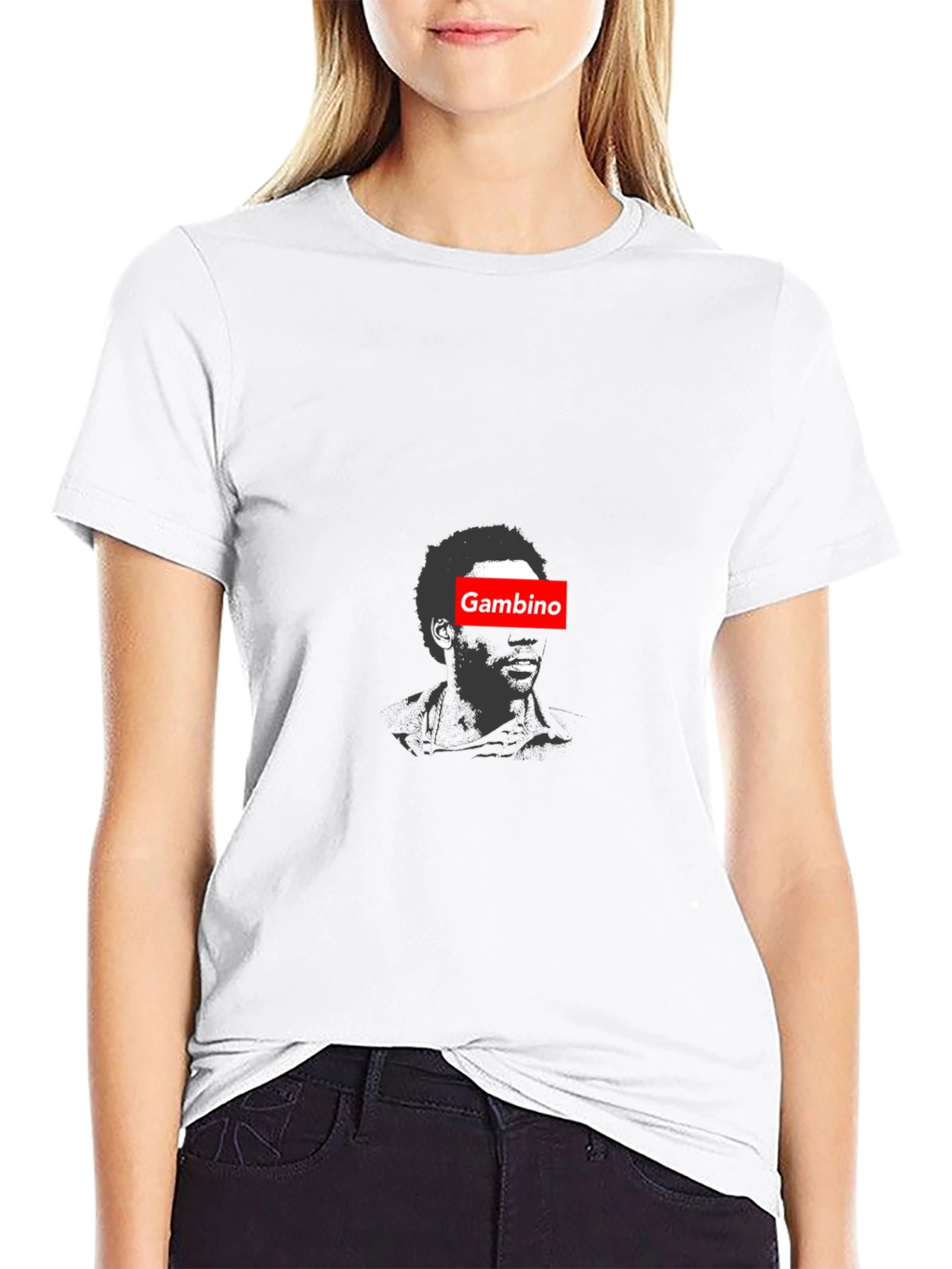 Gambino Portrait Graphic Tee - Stylish Black Cotton T-Shirt - 9
