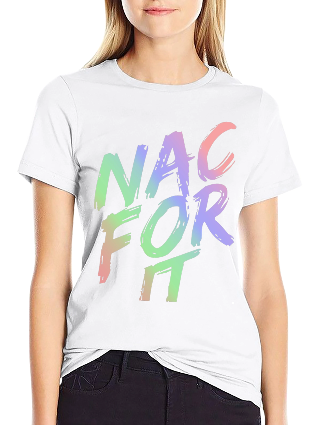 Black NAC For It - Men's Graphic T-Shirt view 9