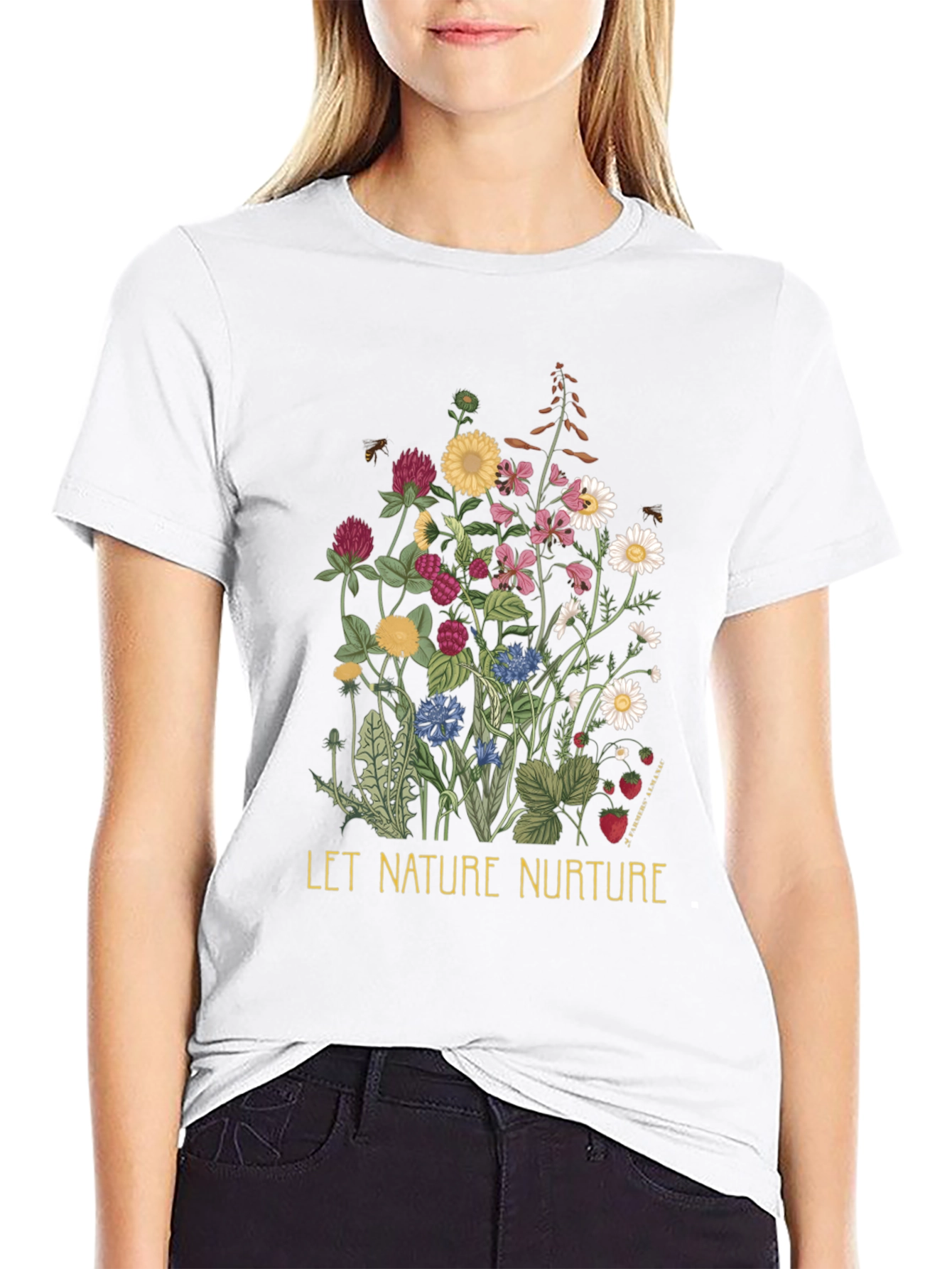 Black Nature Nurture Graphic Tee view 9
