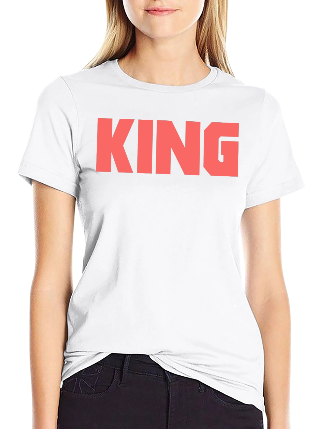 Black KING Bold Graphic Tee - Black view 9