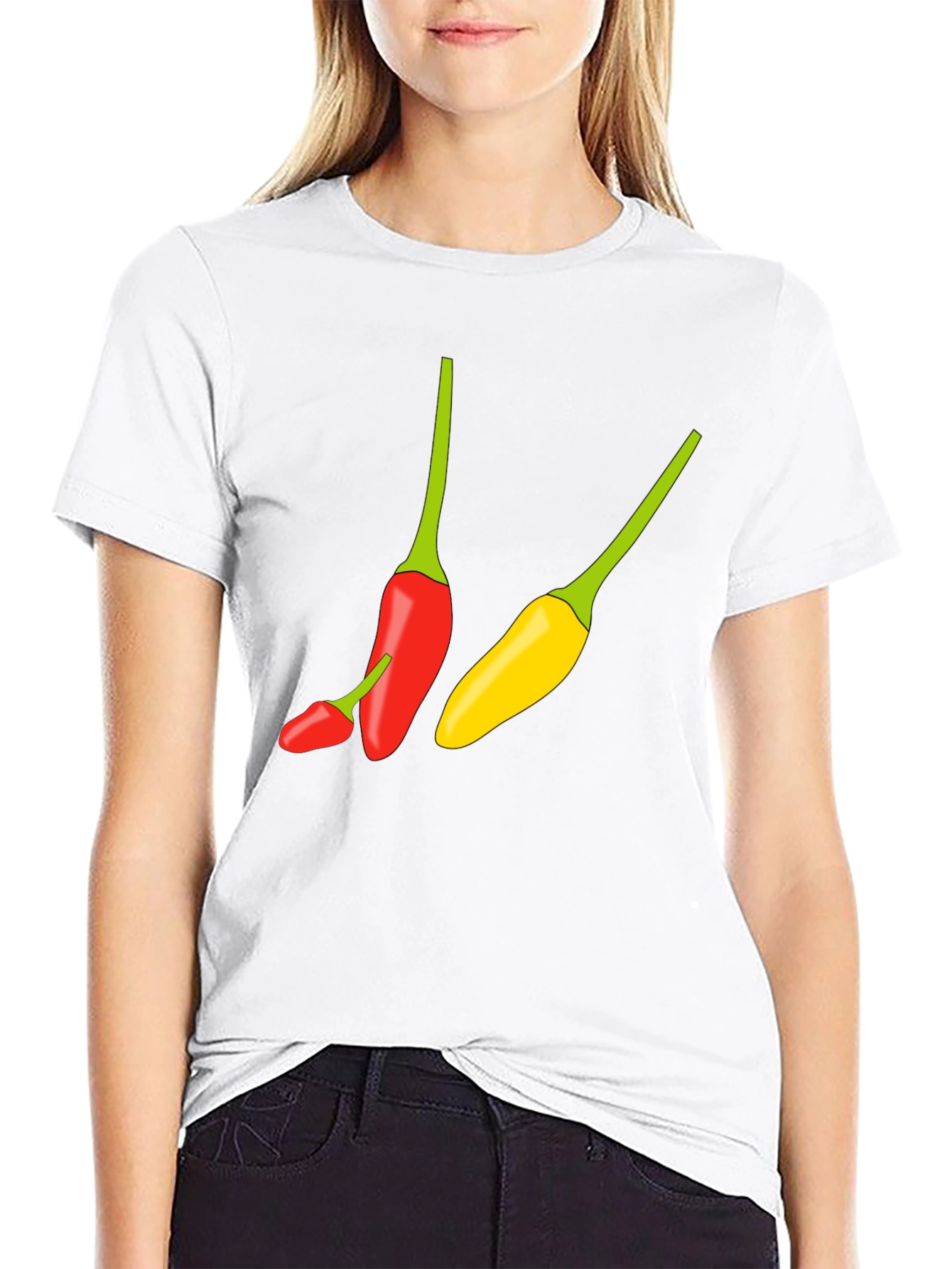 Black Chili Pepper Graphic Tee - Spicy Style view 9