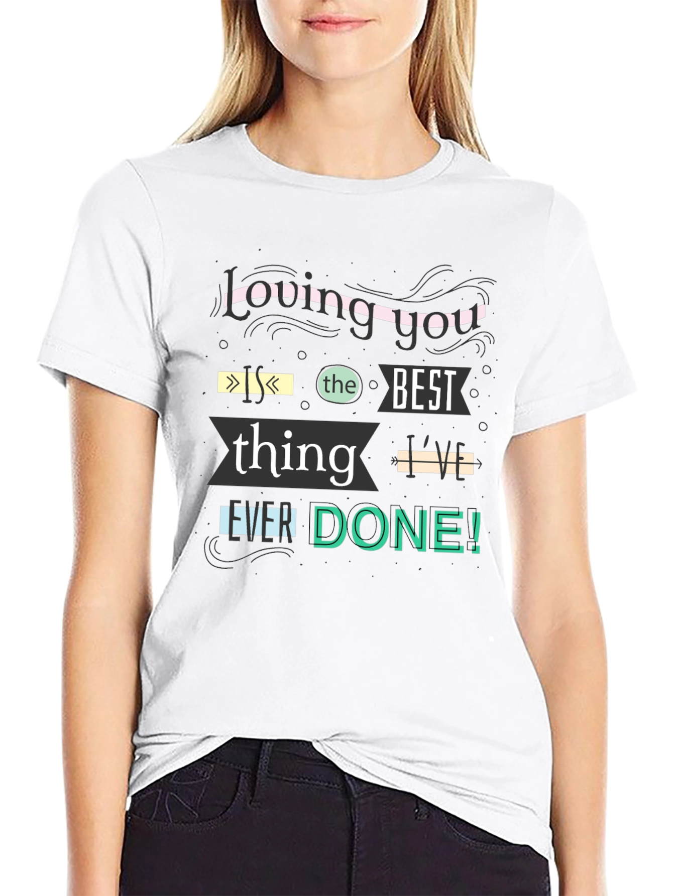 Black Loving You is the Best T-Shirt view 9