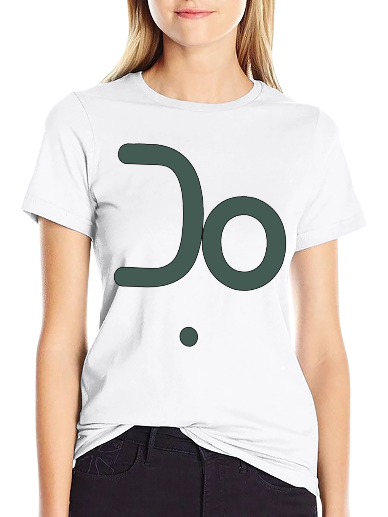 Black Minimalist 'Do' Graphic Black T-Shirt view 9