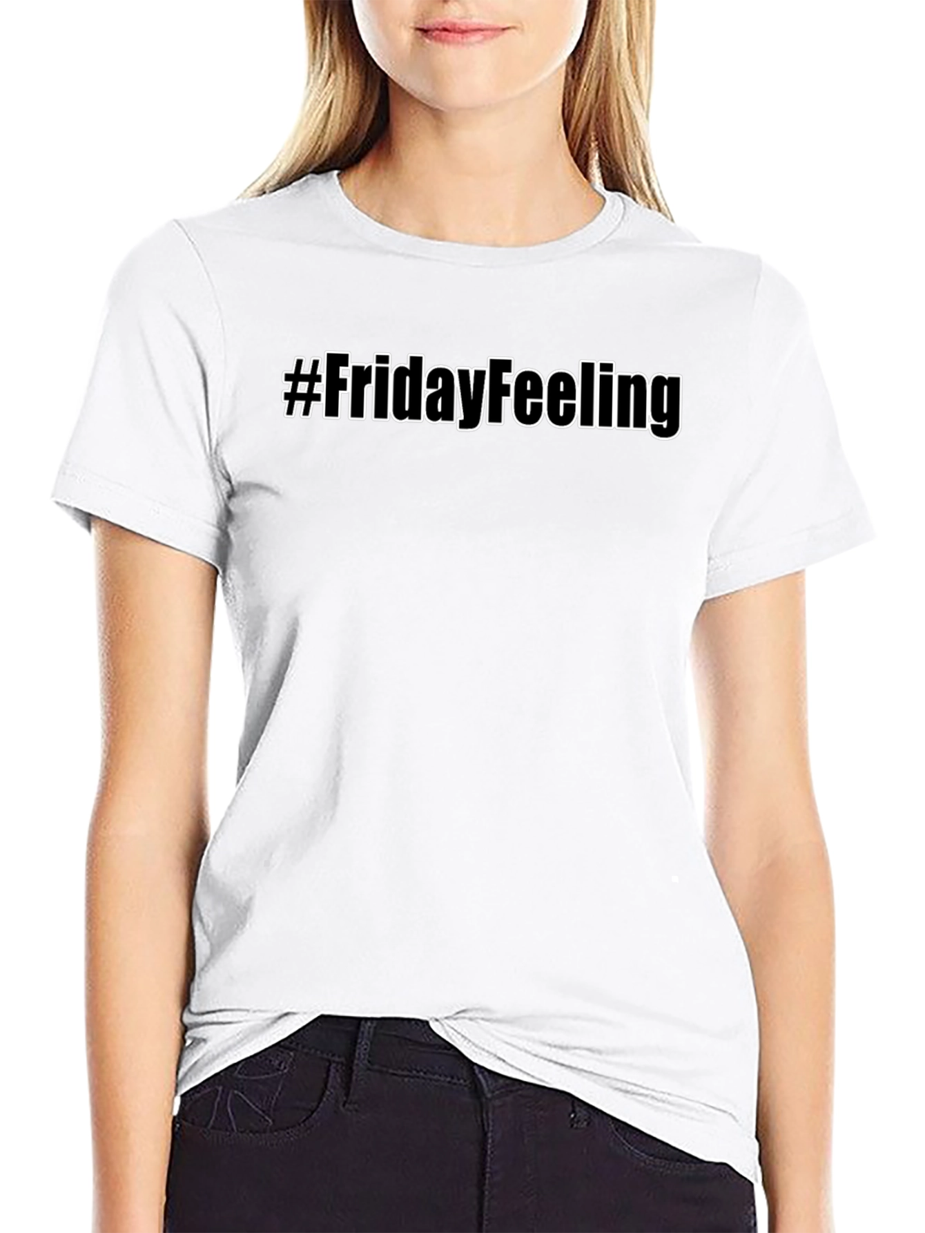 Black #FridayFeeling Black Graphic Tee - Men's Short Sleeve T-Shirt view 9