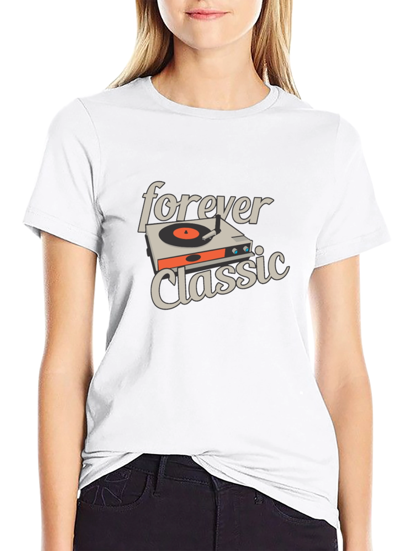 Black Forever Classic Graphic Tee - Music Lover Shirt view 9