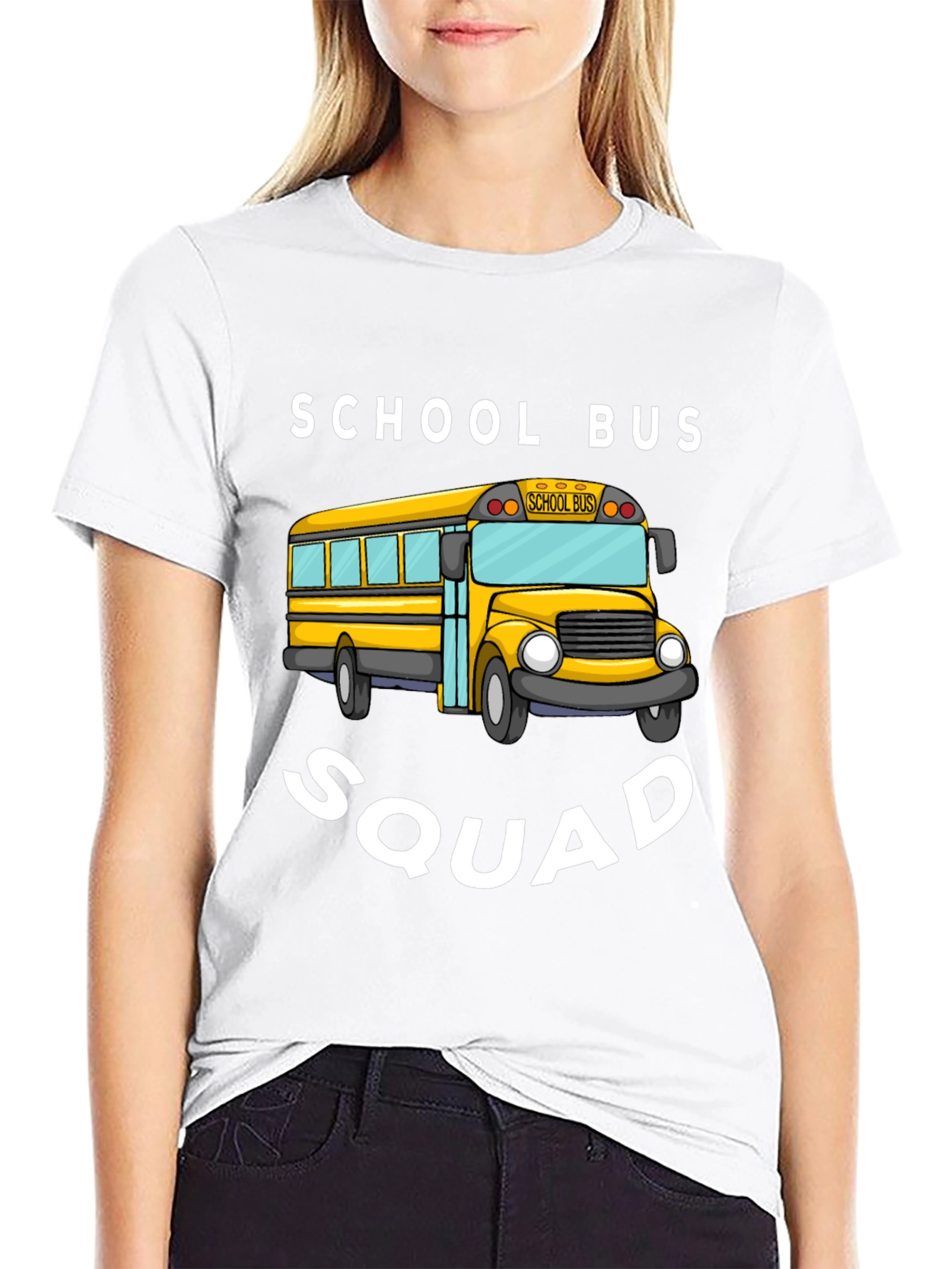 Black School Bus Squad T-Shirt view 9