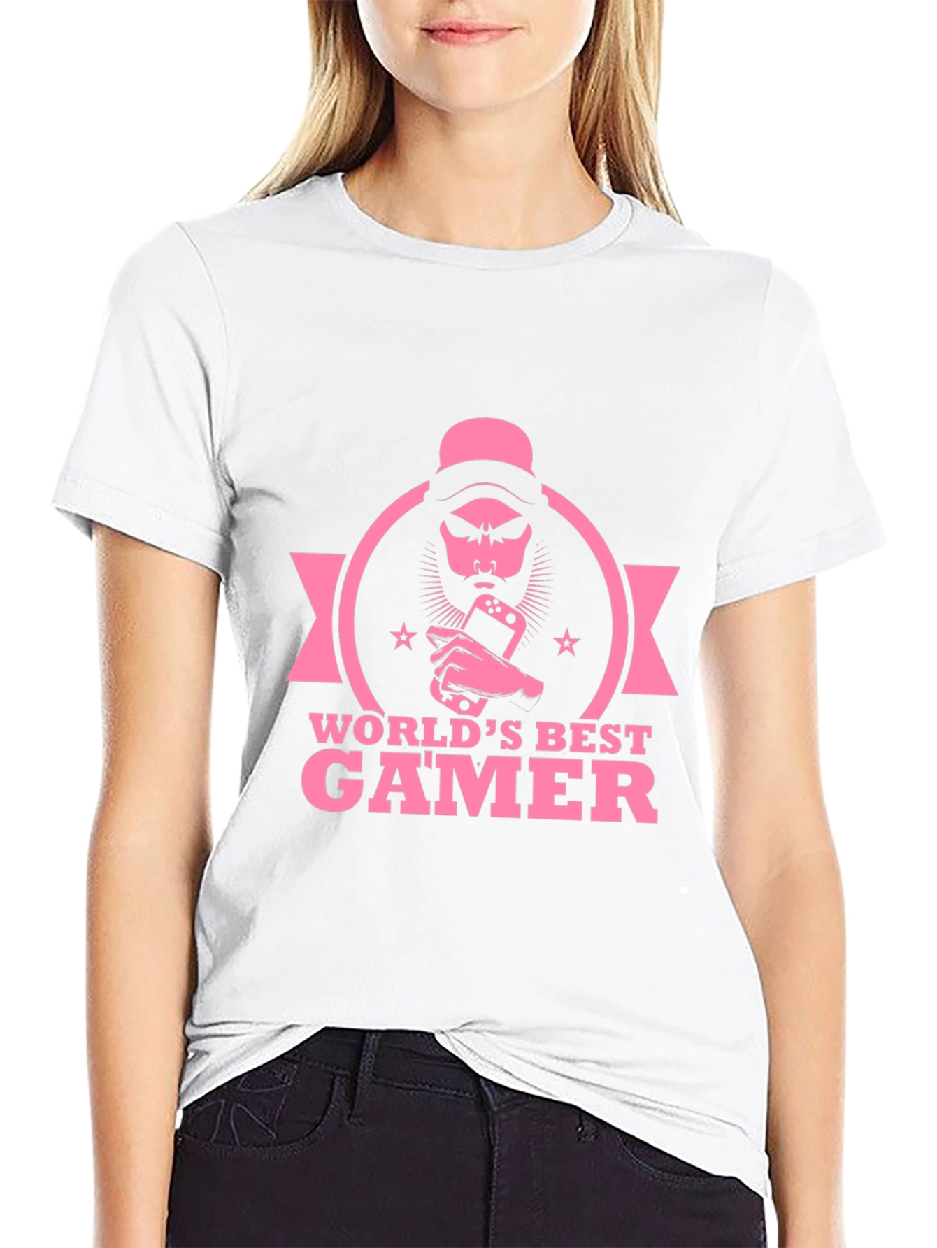 Black World's Best Gamer T-Shirt - Black Cotton Tee view 9