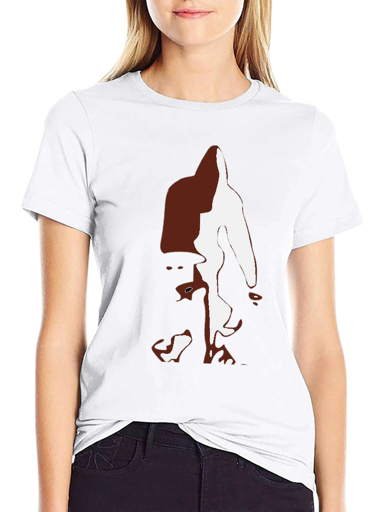 Bigfoot Silhouette Graphic Tee - Black Casual T-Shirt - 9