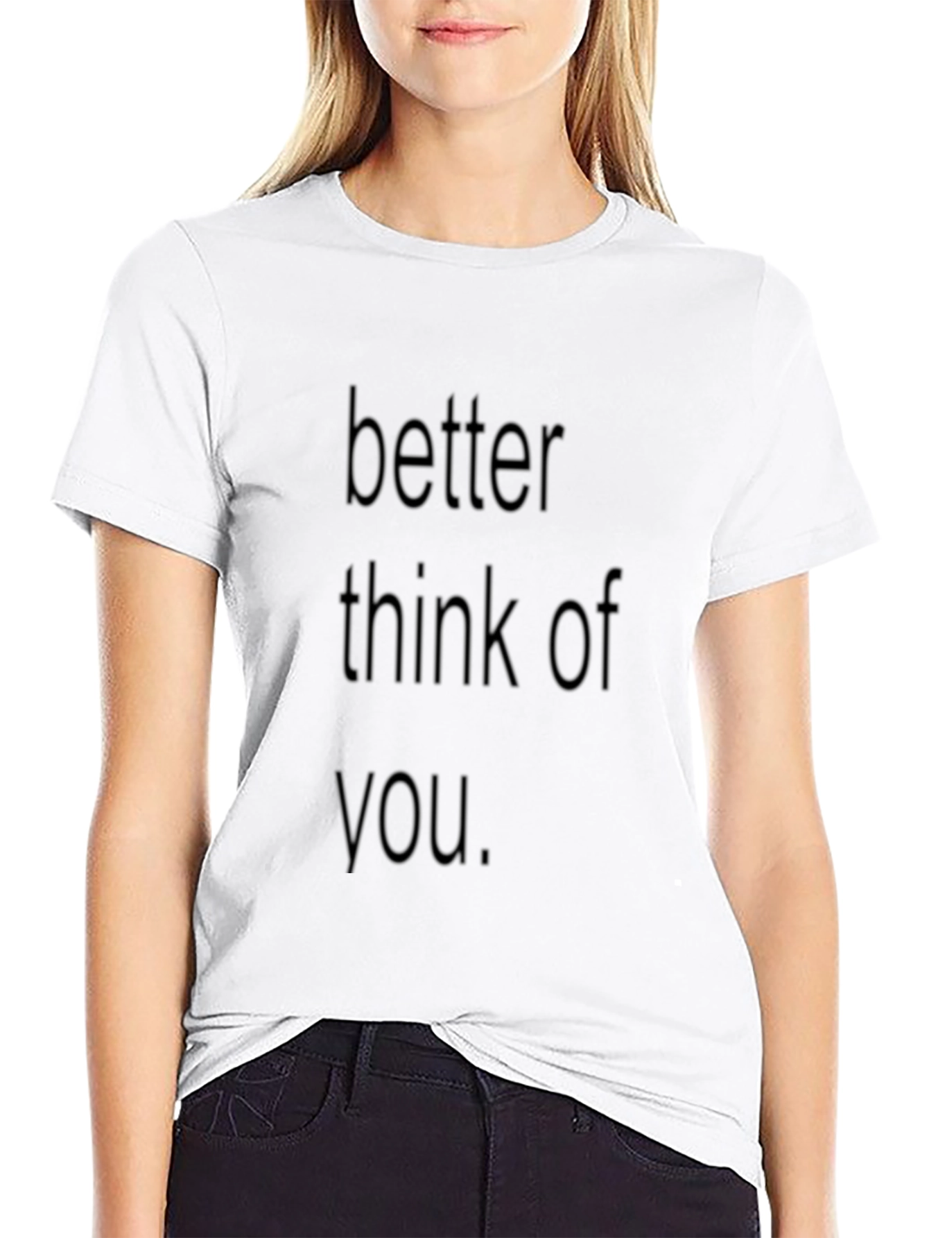 Black Better Think Of You Graphic Tee - Black view 9
