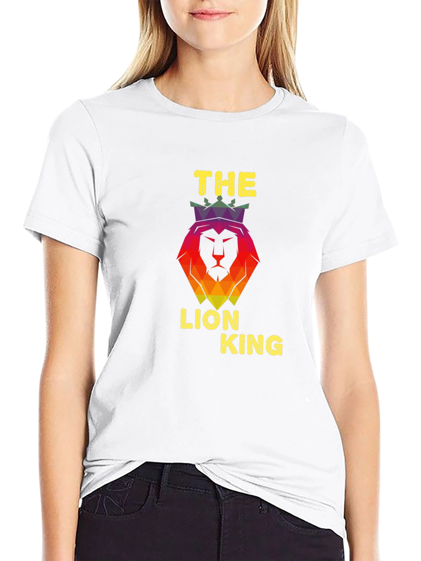 Black The Lion King Graphic Print Black T-Shirt view 9
