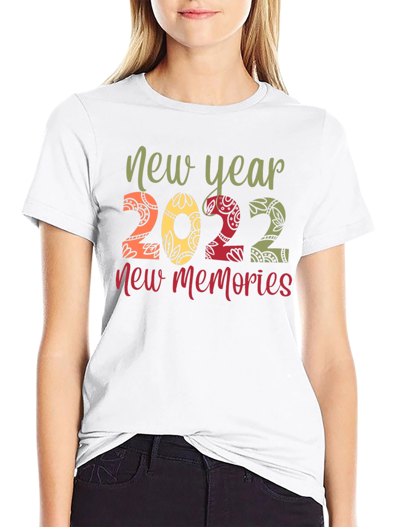Black New Year 2022 Memories Graphic Tee view 9