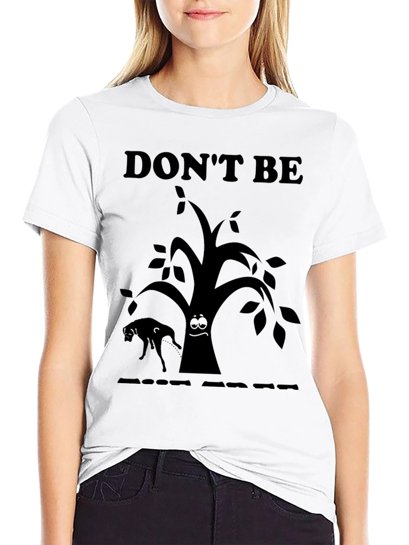 Black Funny Tree Humor T-Shirt - Don't Be Punderestimated Tee view 9