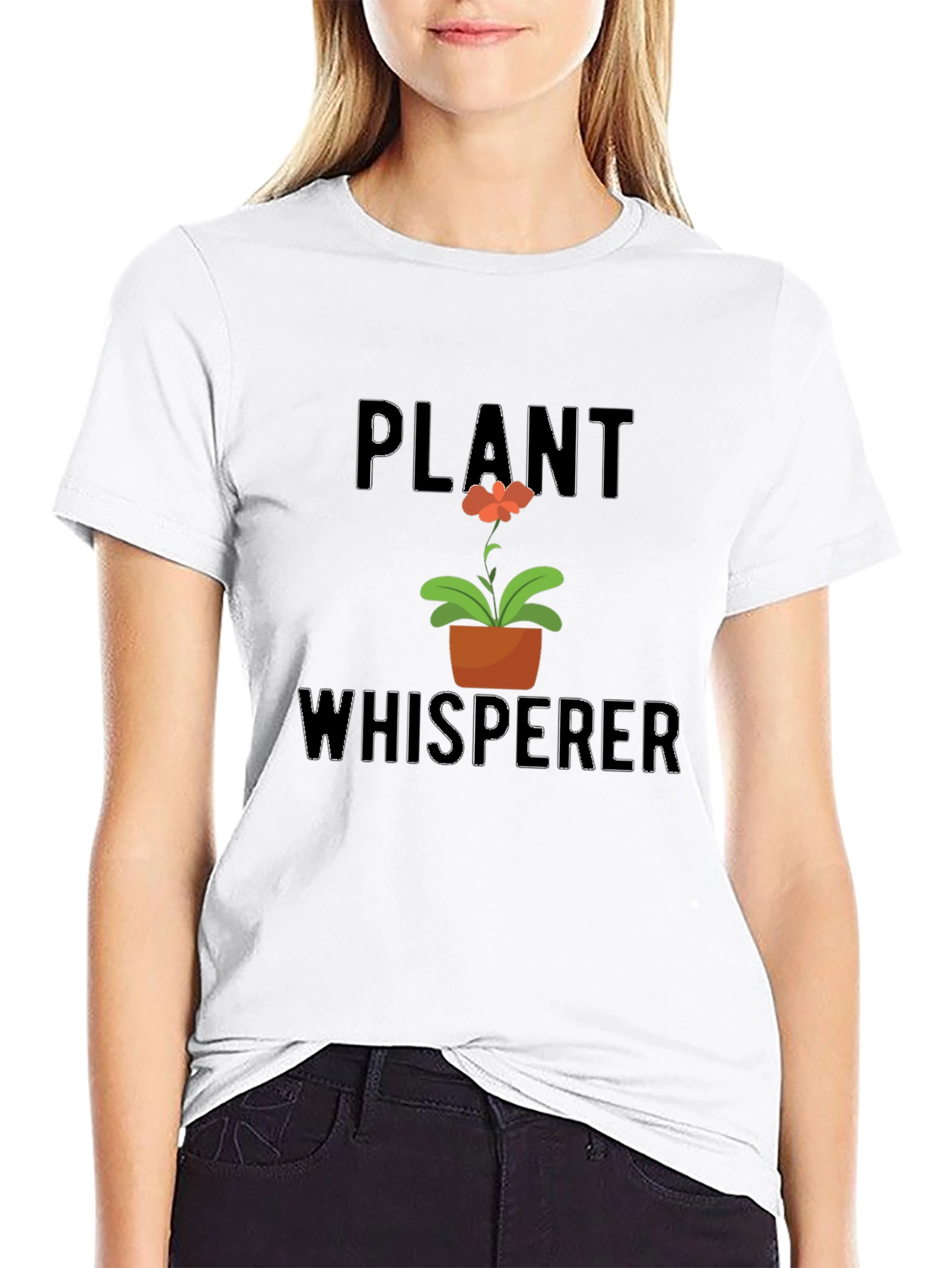 Black Plant Whisperer Graphic T-Shirt view 9