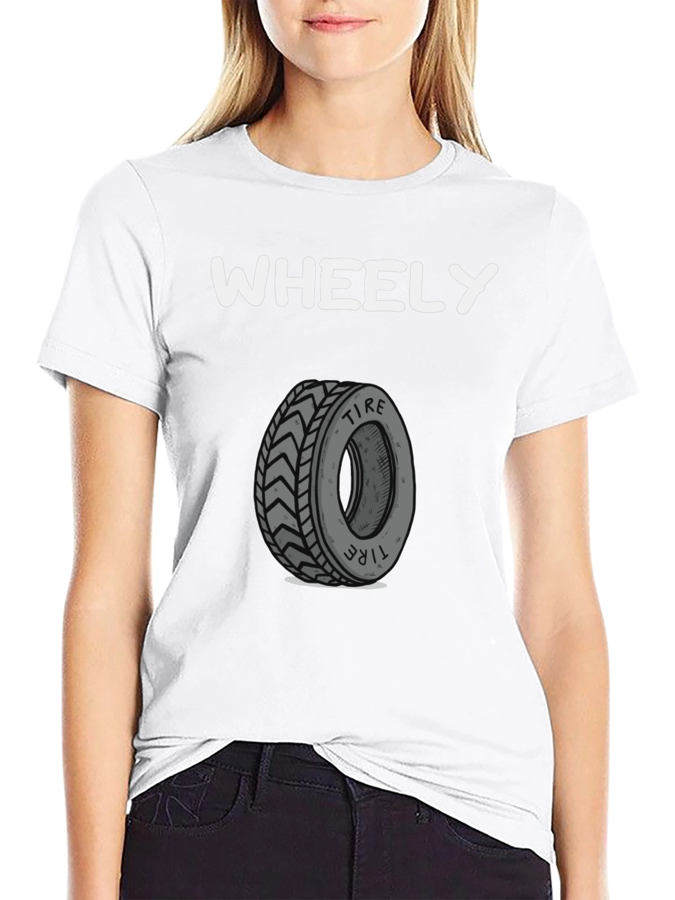 Wheely Tire T-Shirt -  Cool Graphic Tee - 9