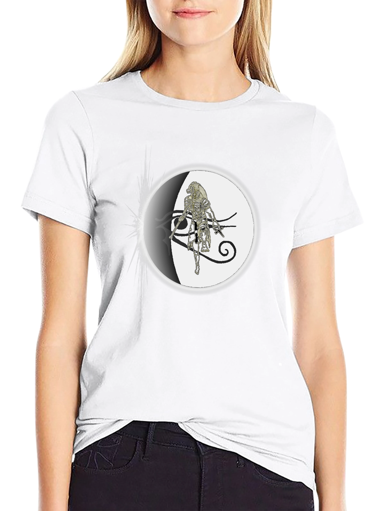 Black Eye of Horus Graphic Black T-Shirt view 9