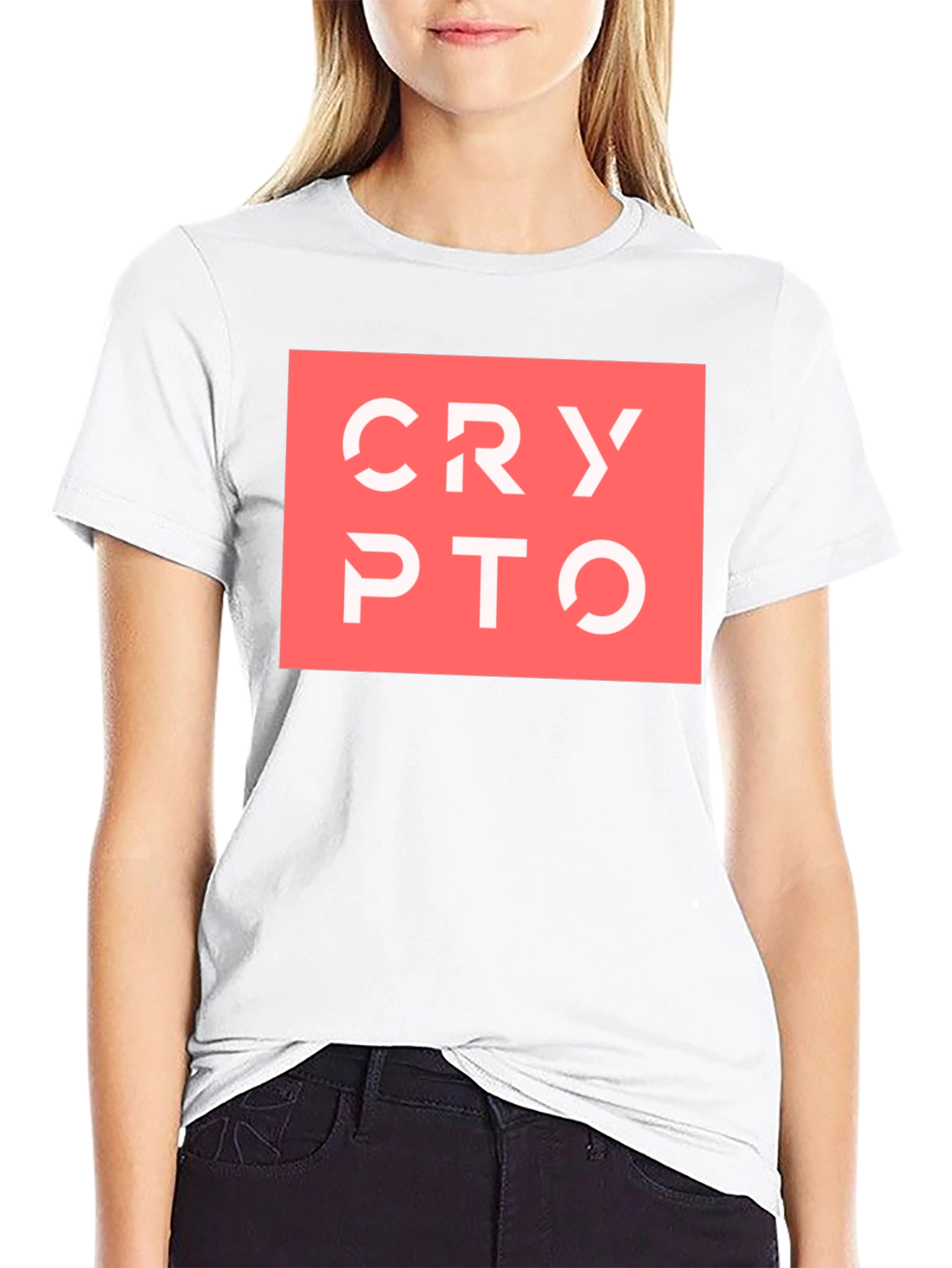 Black Crypto T-Shirt - Modern Design view 9