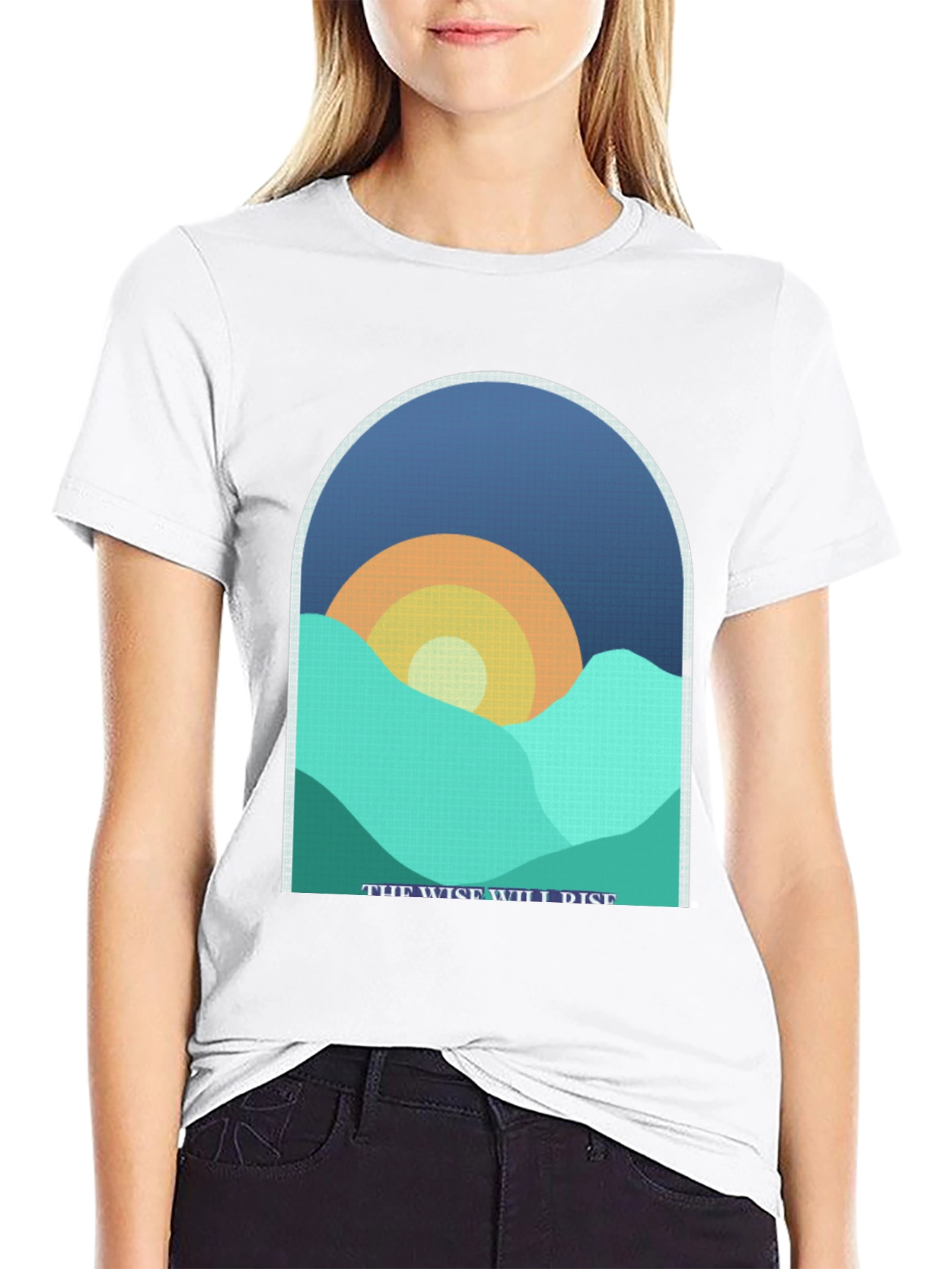 Black The Wise Will Rise Graphic T-Shirt view 9