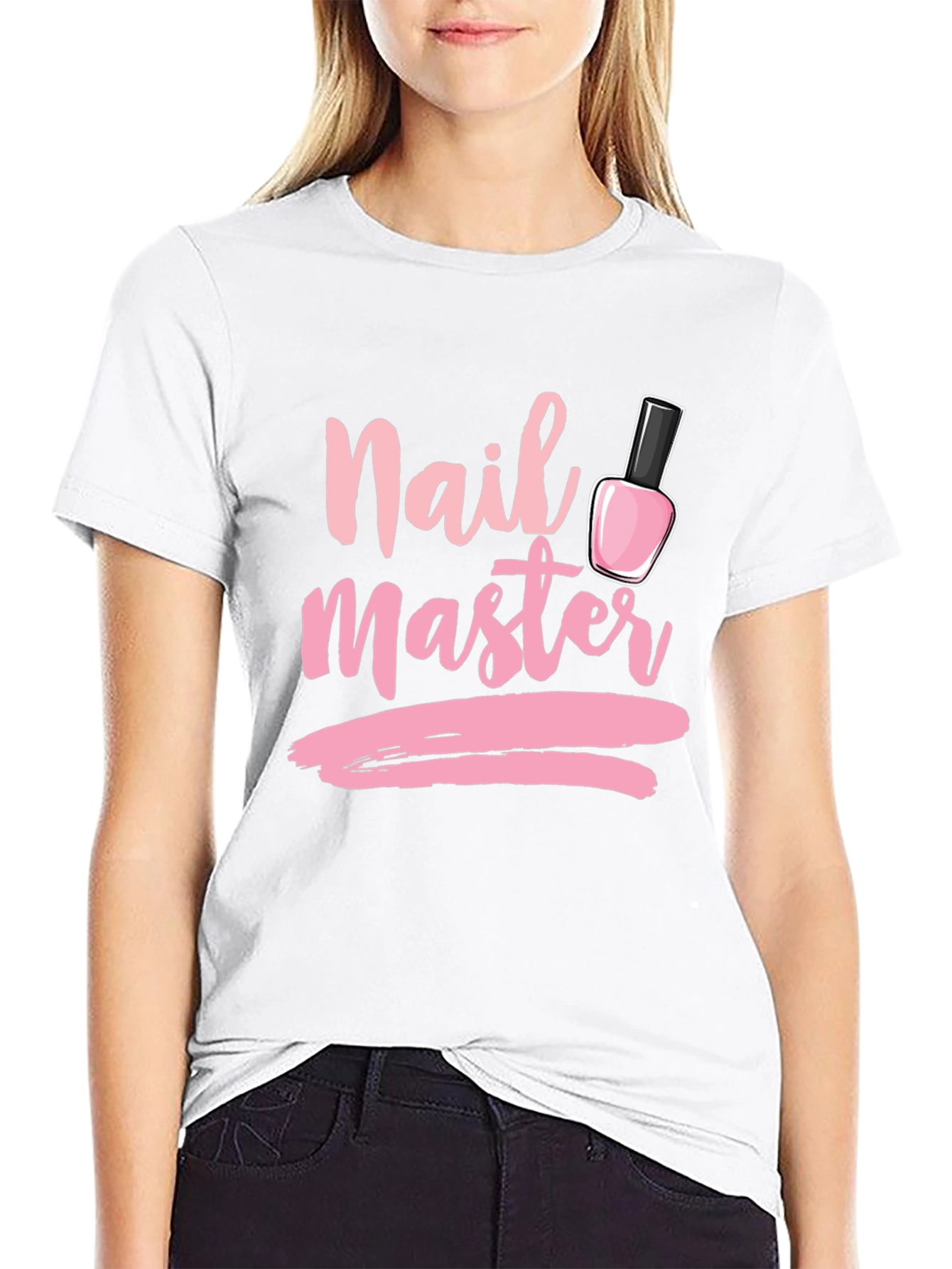 Black Nail Master T-Shirt - Stylish Manicure Design view 9