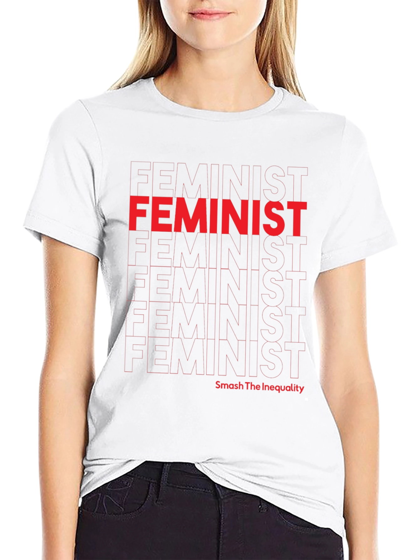 Black Feminist Graphic Tee - Smash Inequality view 9
