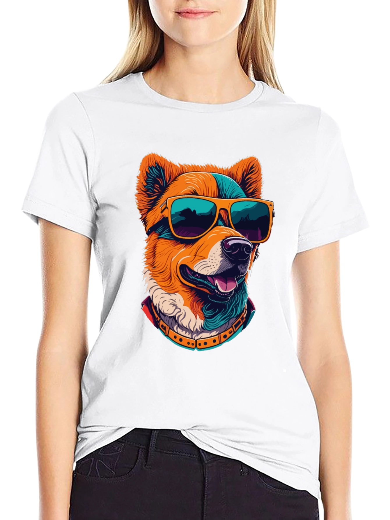 Cool Dog Graphic Tee - Black T-Shirt - 9