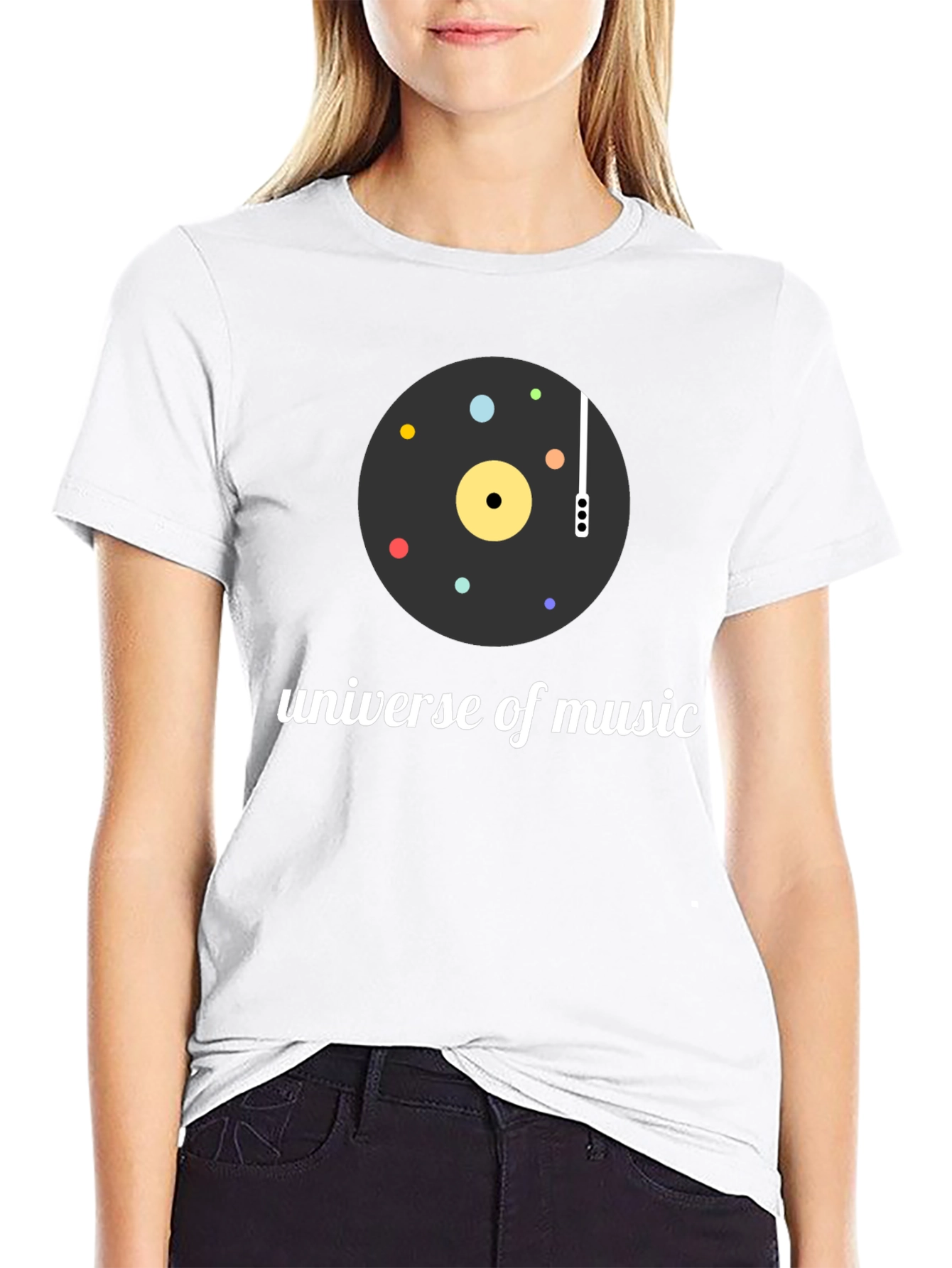 Universe of Music Black Graphic Tee - 9