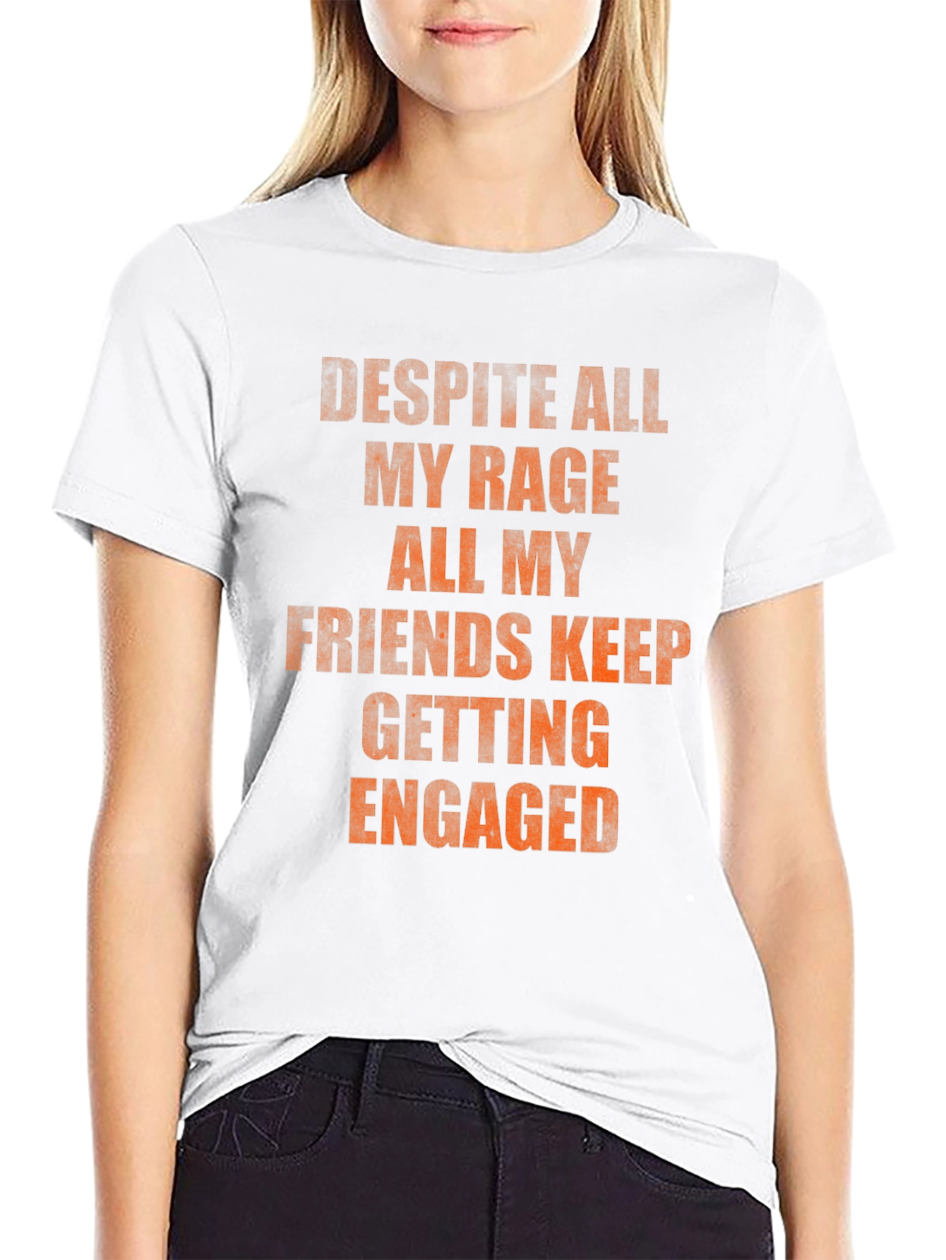Black Rage Friends Engaged Graphic Tee view 9