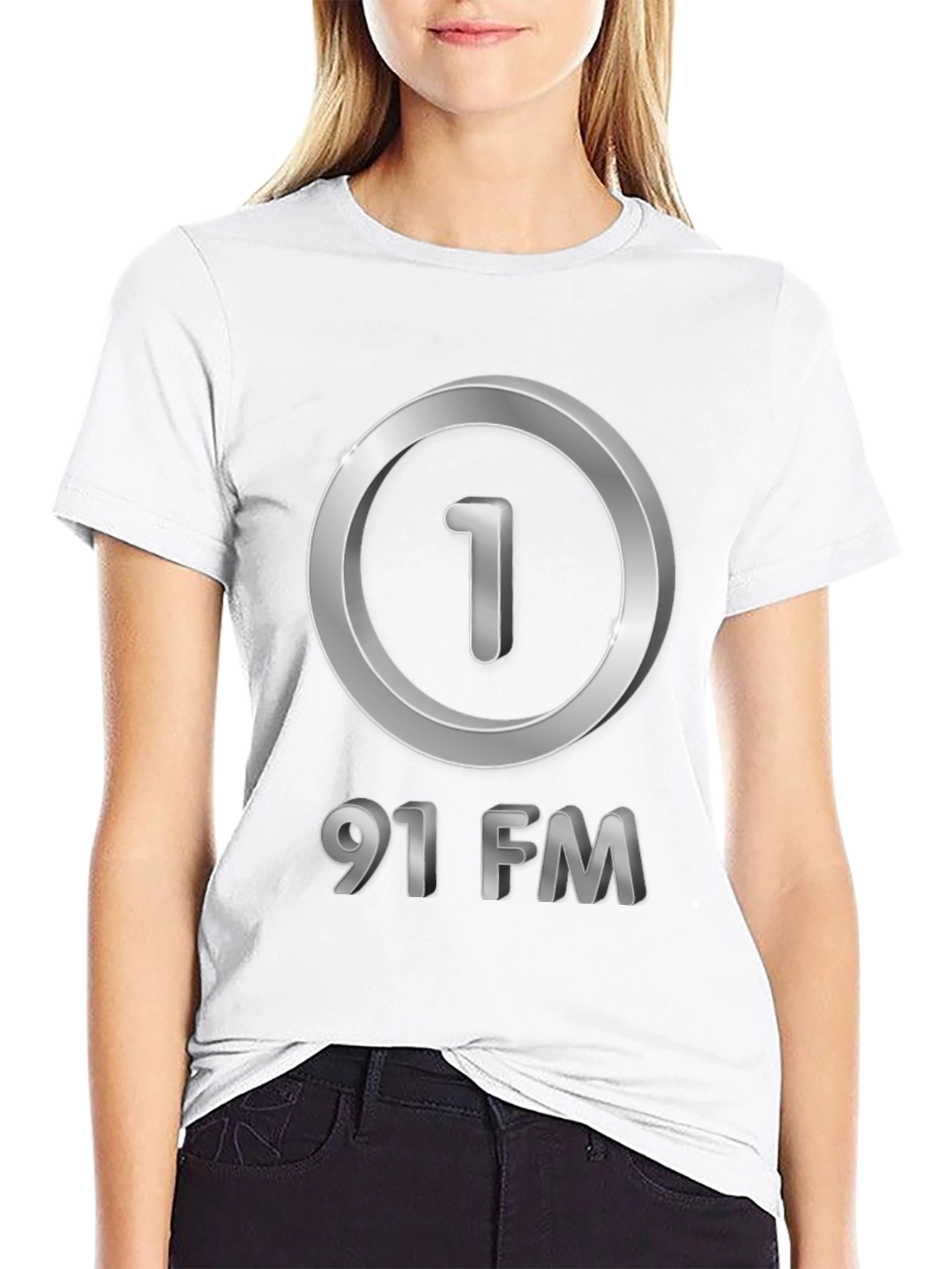 Black 91 FM Graphic T-Shirt - Black view 9