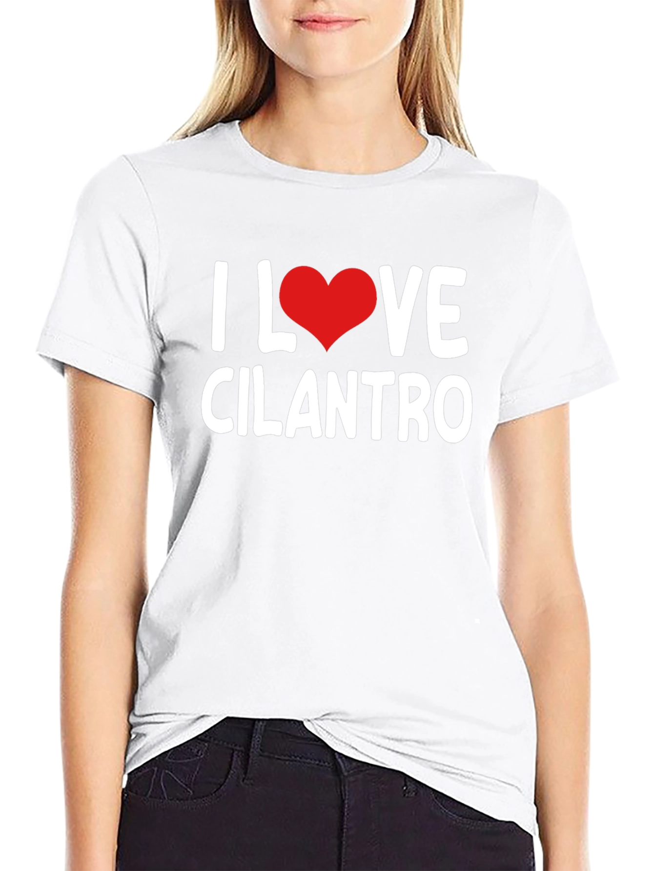 Black I Love Cilantro Graphic T-Shirt view 9