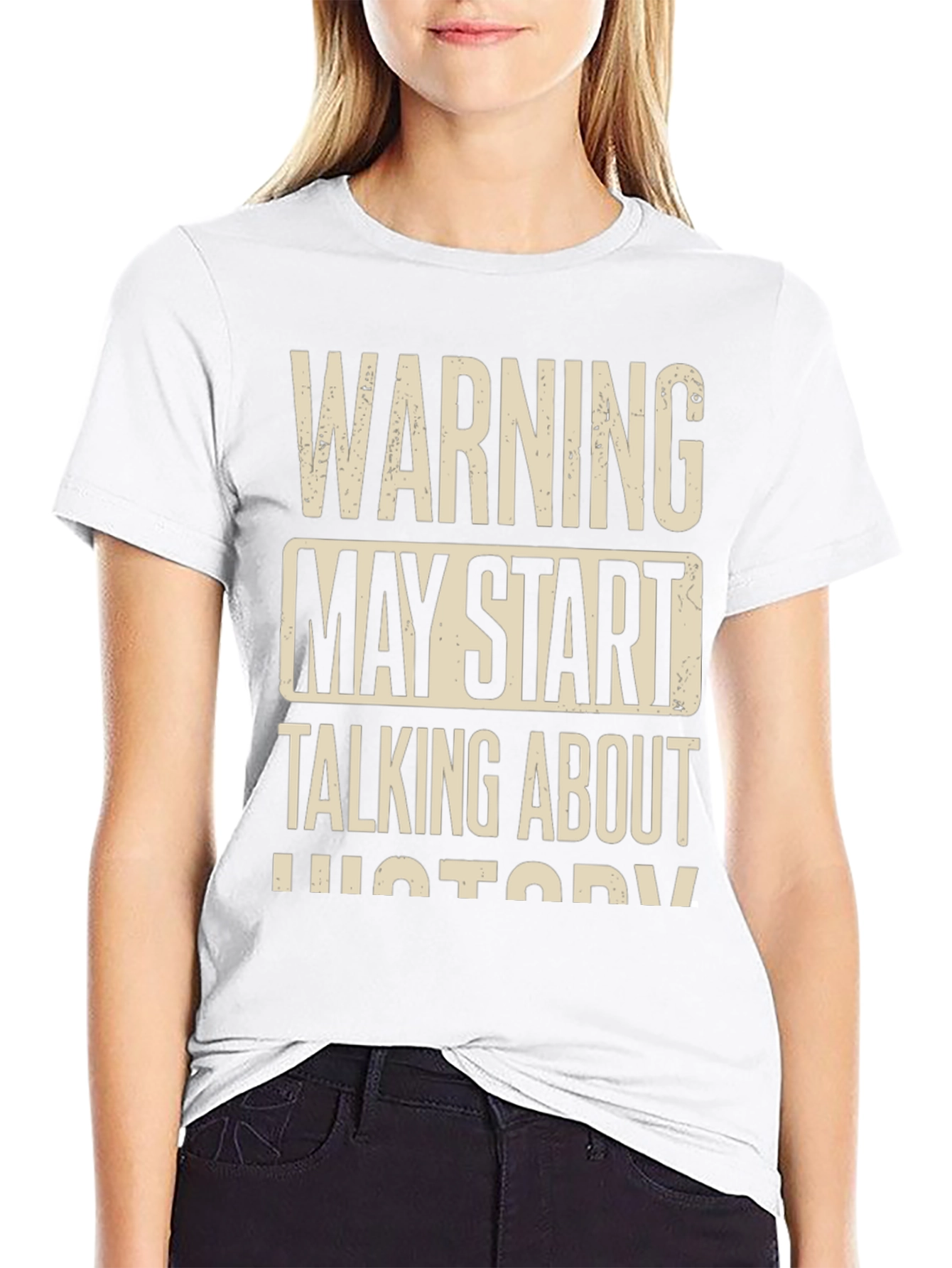 Black Warning May Start Talking About History T-Shirt view 9
