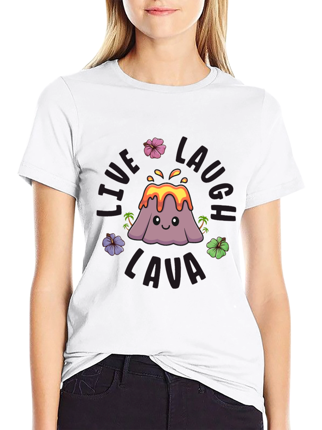 Black Live Laugh Lava Graphic T-Shirt view 9
