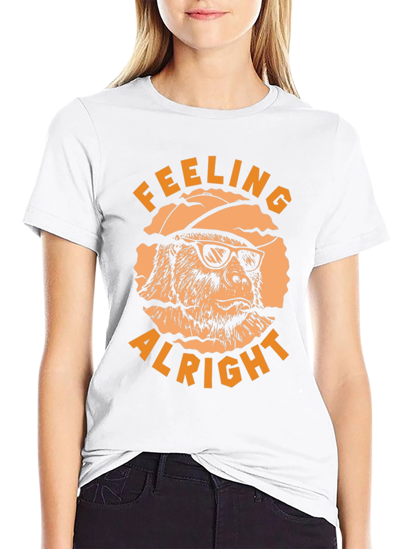 Black Feeling Alright T-Shirt view 9