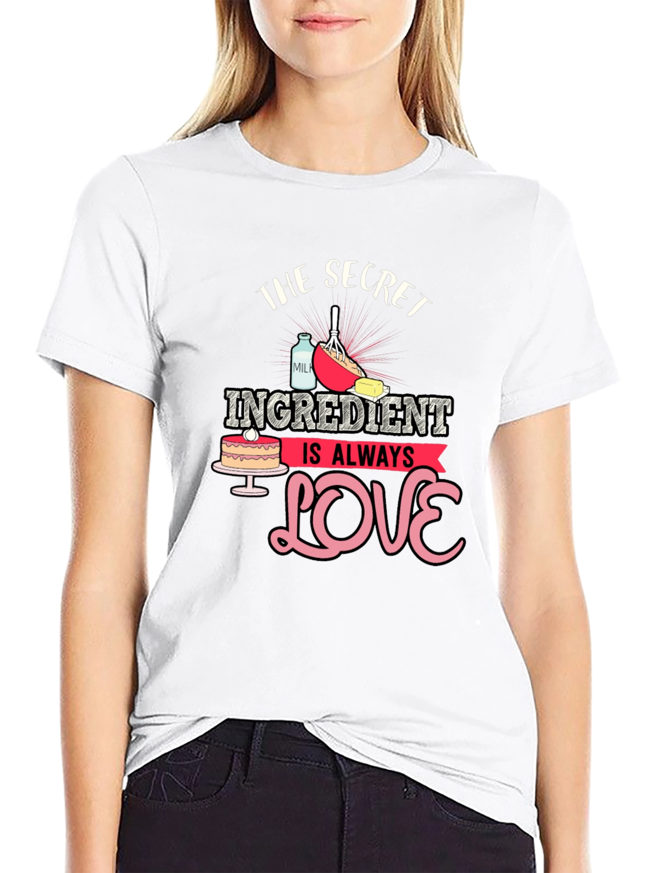 Black Secret Ingredient Love Black T-Shirt view 9