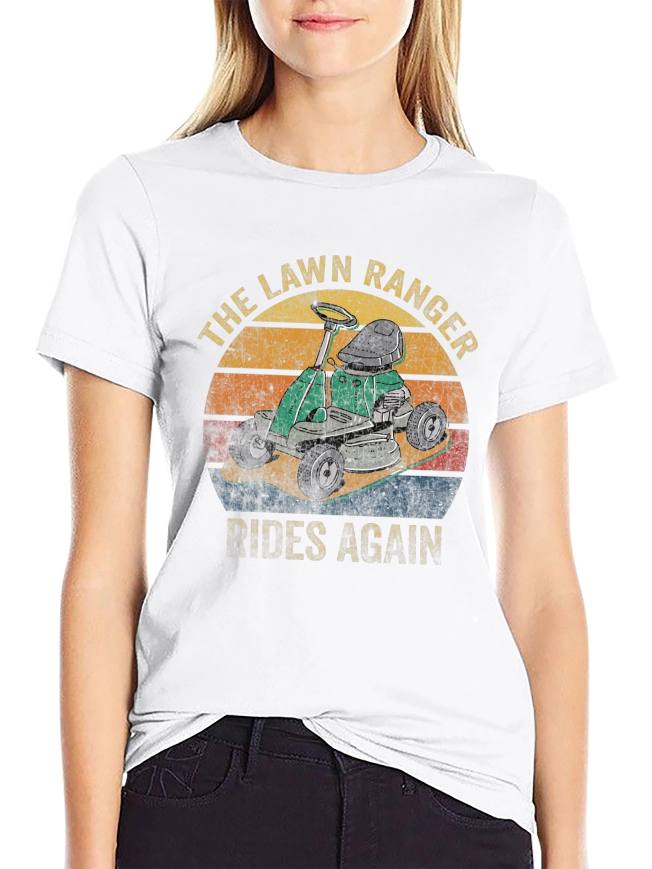 Black The Lawn Ranger T-Shirt - Rides Again Graphic Tee view 9
