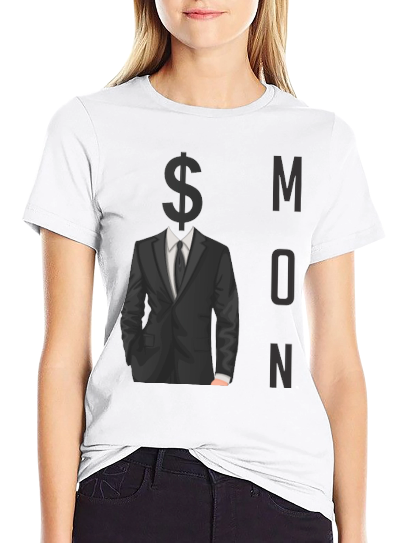 Black Money Minded Men's Black Graphic Tee view 9