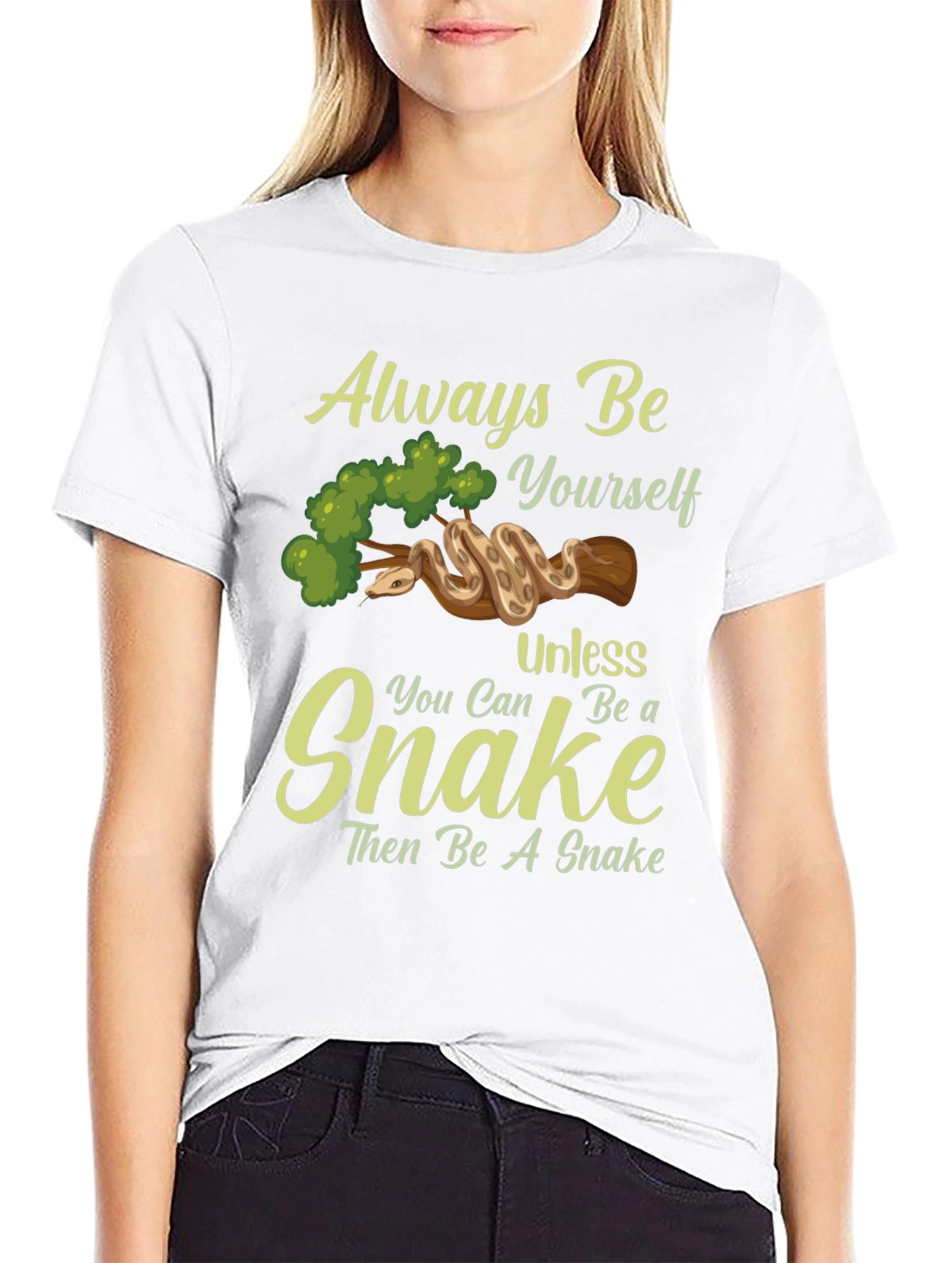 Black Always Be Yourself Unless You Can Be A Snake T-Shirt view 9