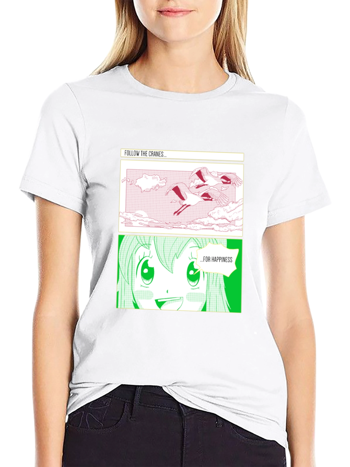 Follow Cranes Manga T-Shirt - 9