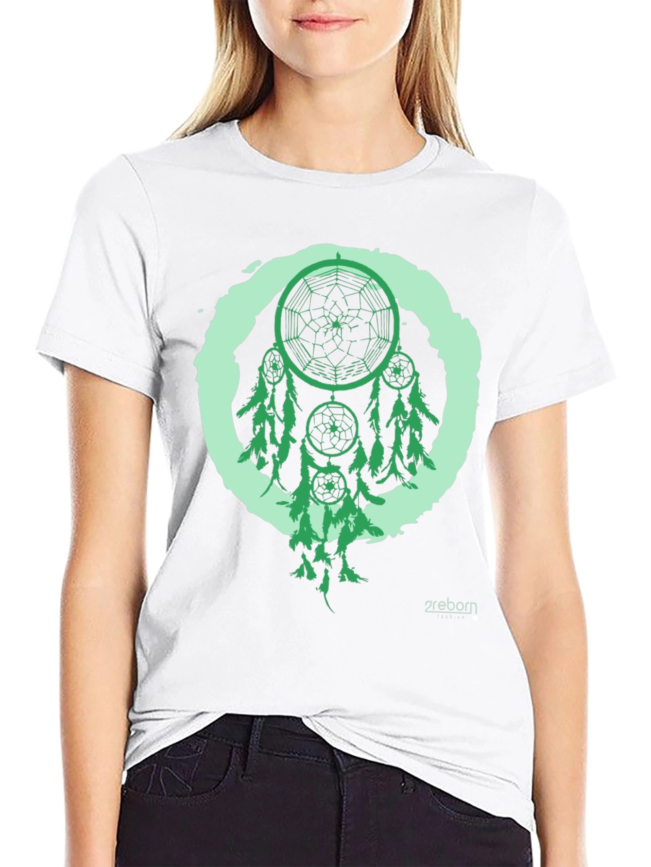 Black Dreamcatcher Graphic Tee - Black view 9