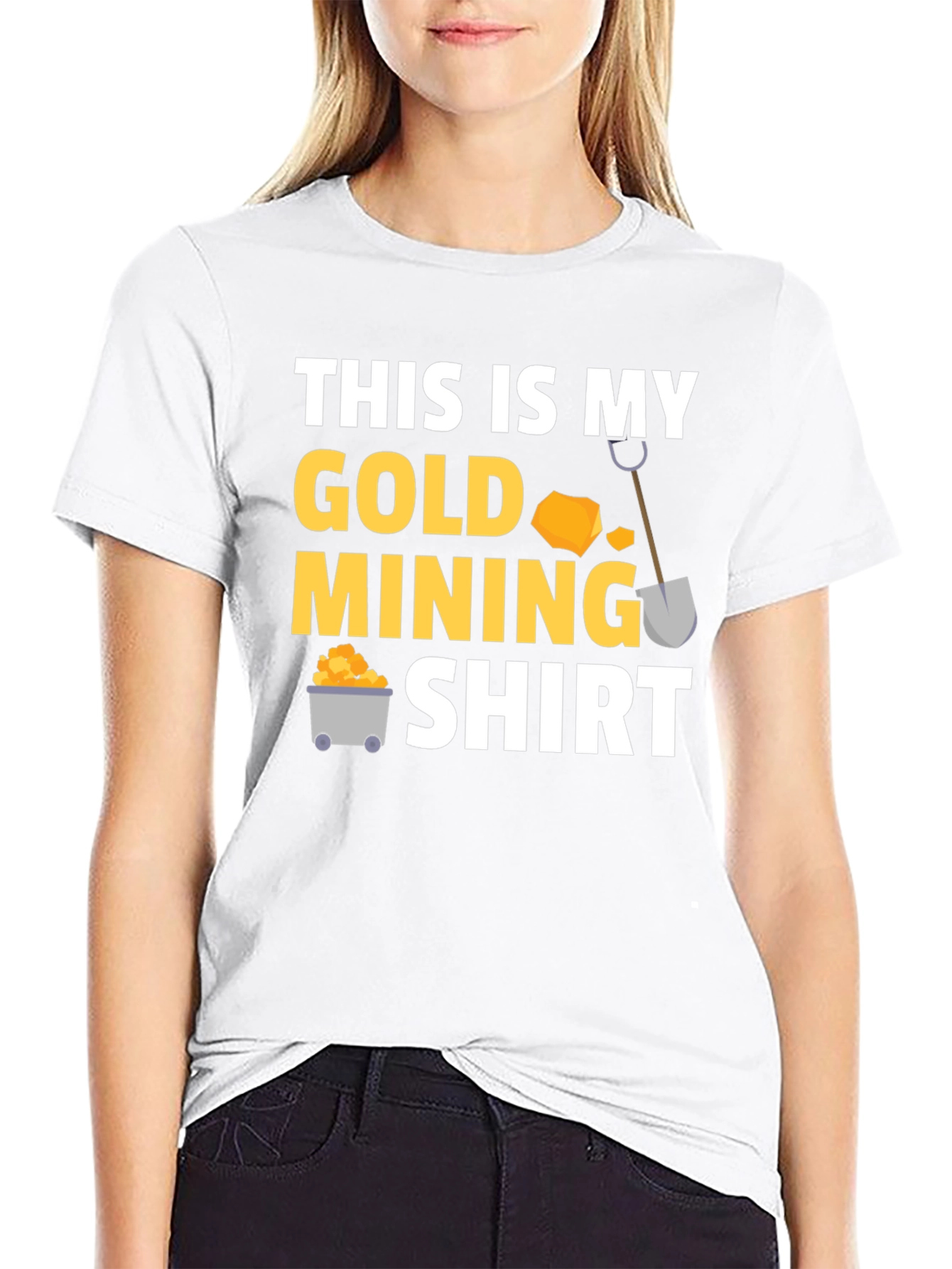Black Gold Mining Shirt - Funny Mining T-Shirt view 9