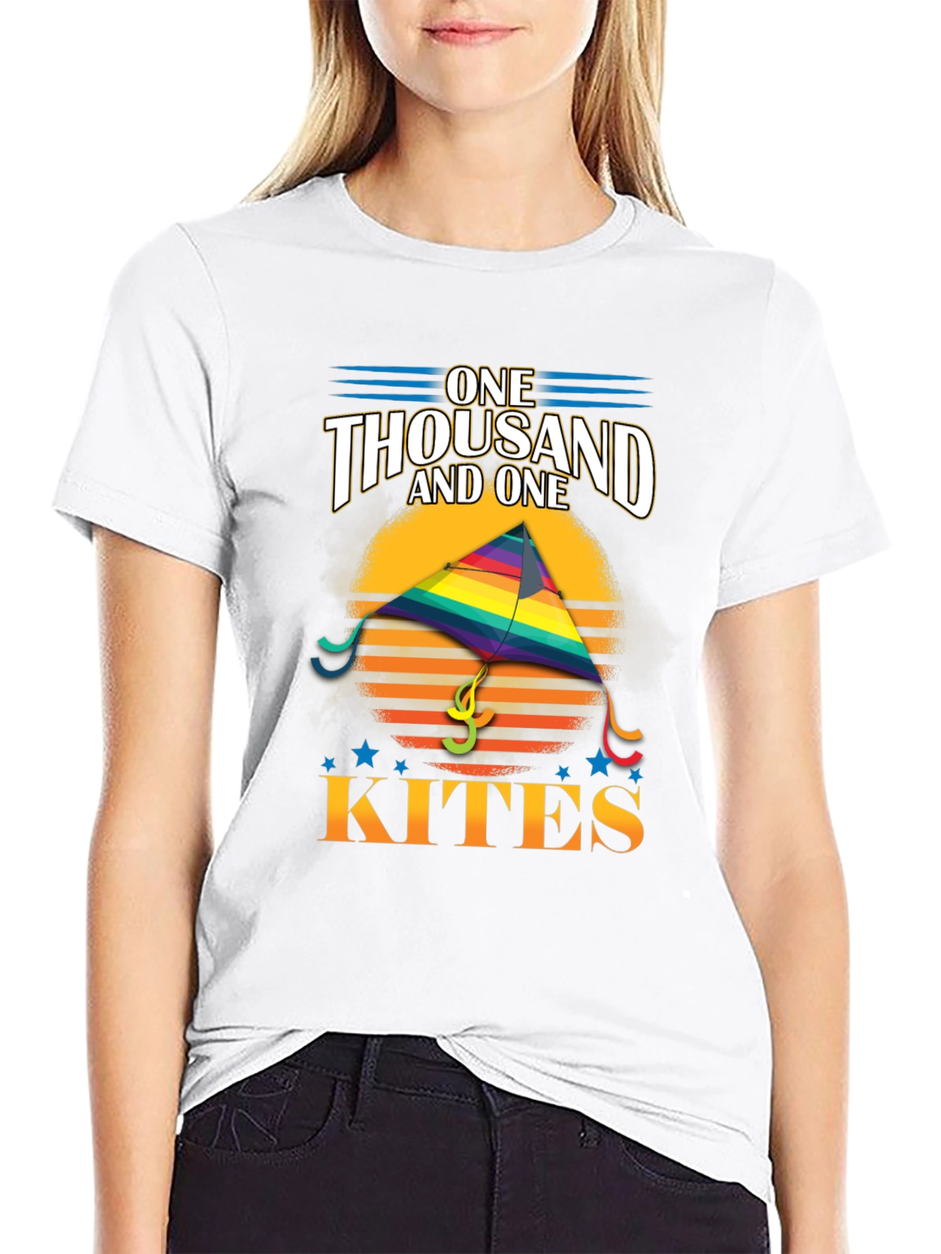 Black One Thousand and One Kites Graphic Tee view 9