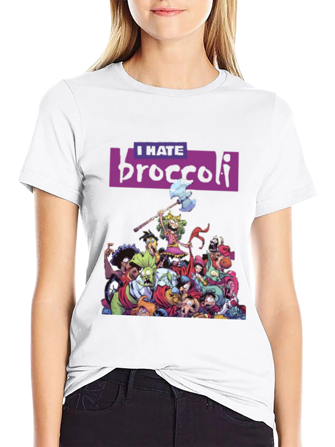I Hate Broccoli T-Shirt - Quirky Graphic Tee - 9