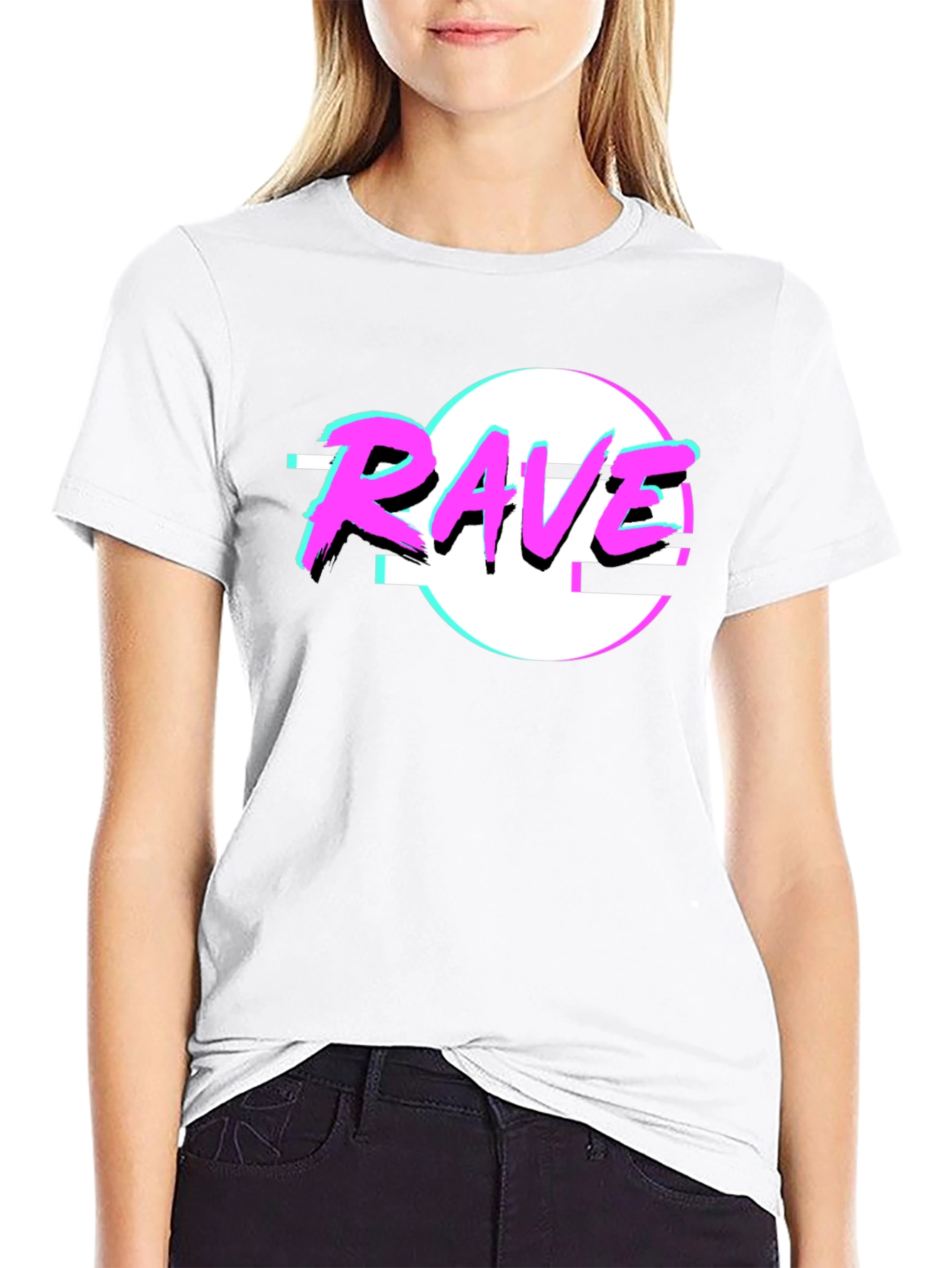 Rave Retro T-Shirt - 80s Neon Design - 9