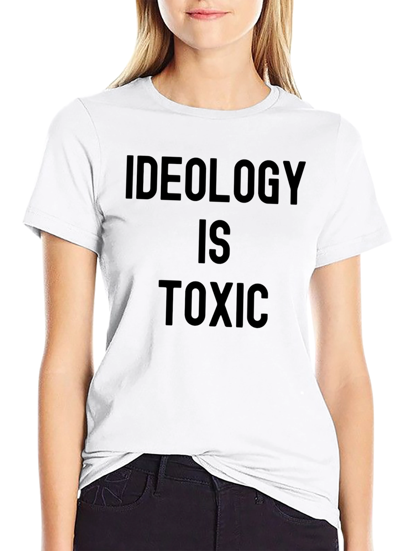 Black Ideology is Toxic Graphic T-Shirt view 9