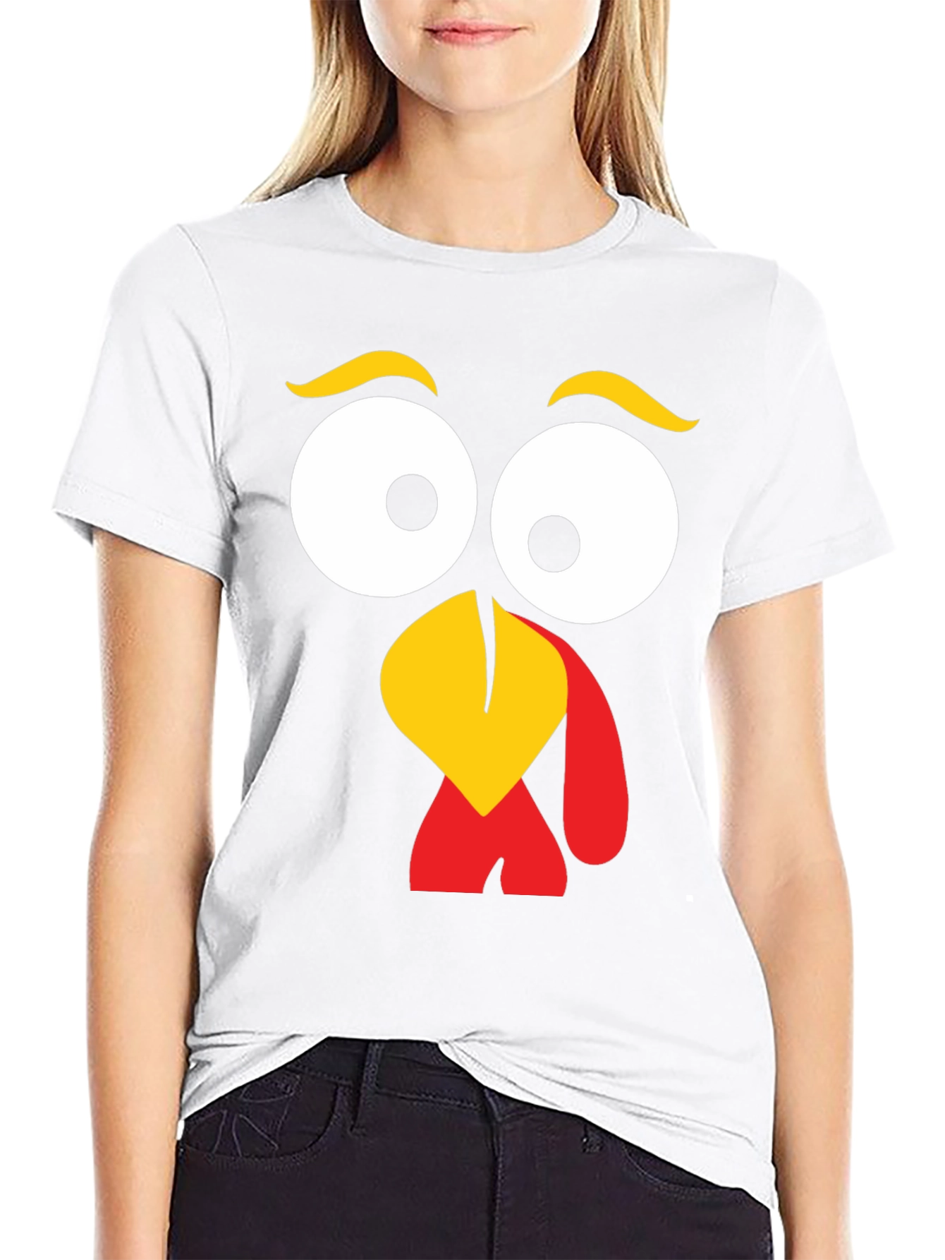 Black Turkey Face Graphic Tee - Thanksgiving Fun view 9