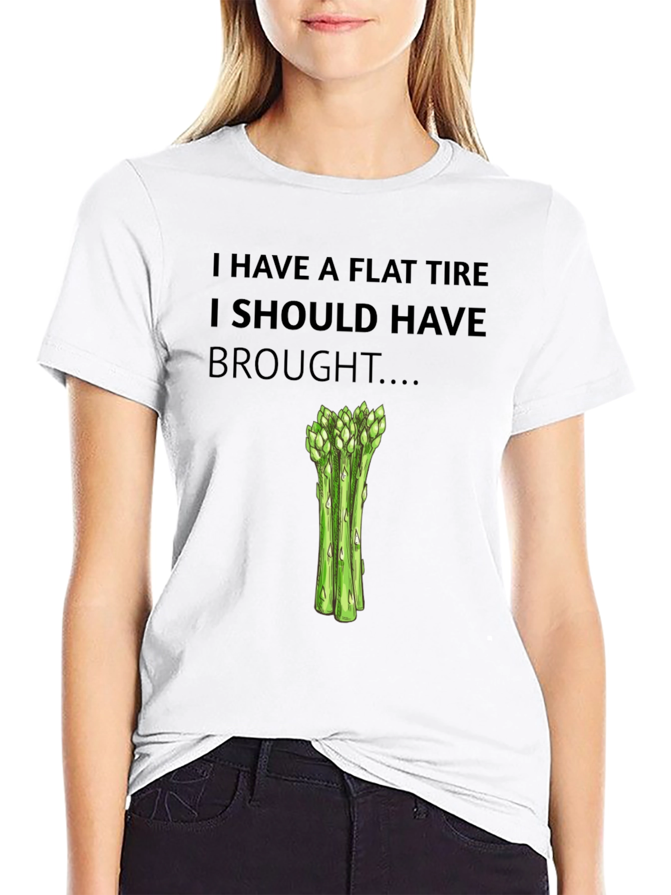 Black Flat Tire Asparagus T-Shirt Funny Car Mechanic view 9