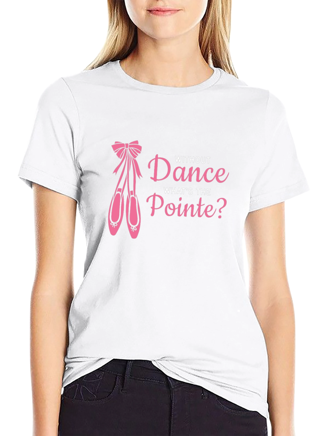 Black Dance Pointe T-Shirt - Ballet Lover Tee view 9