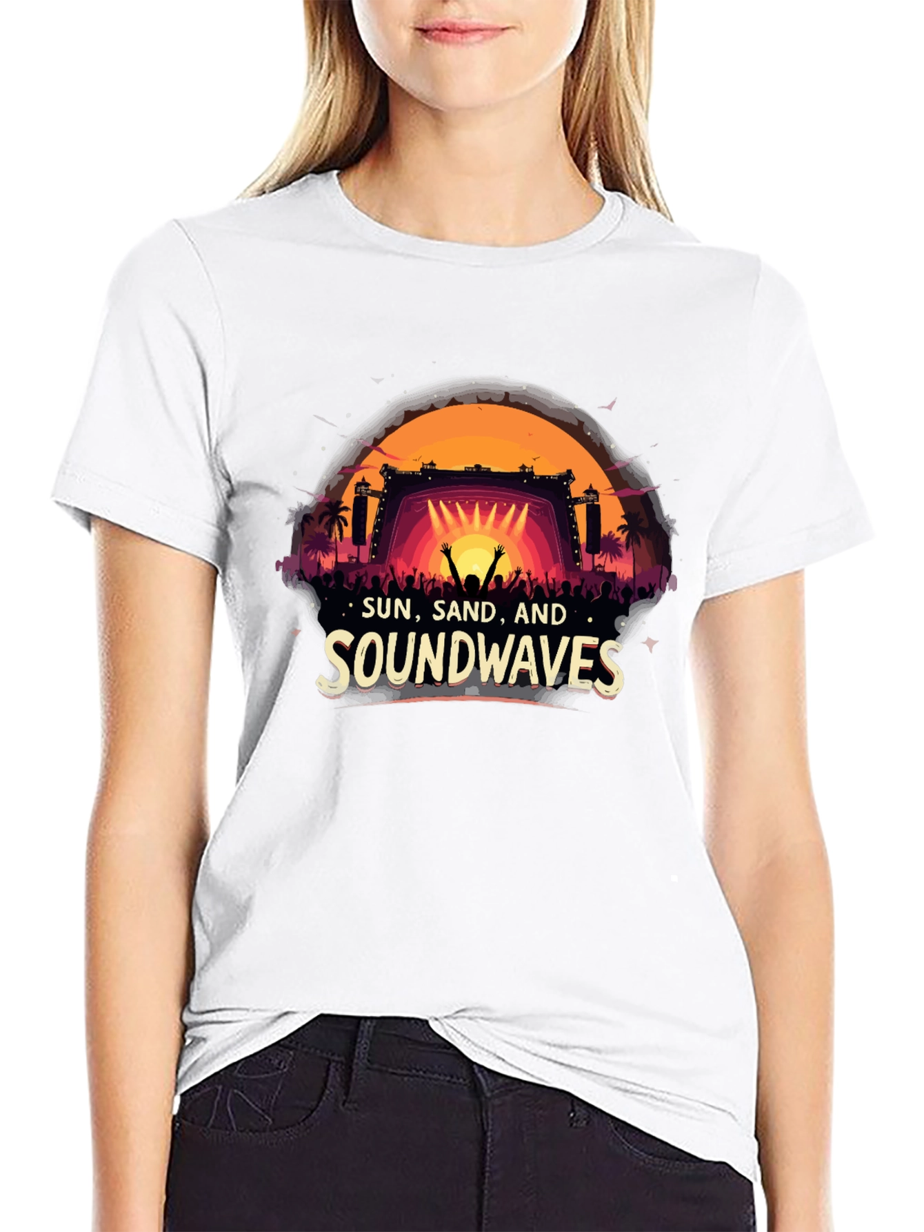 Sun, Sand, Soundwaves Graphic Tee - 9