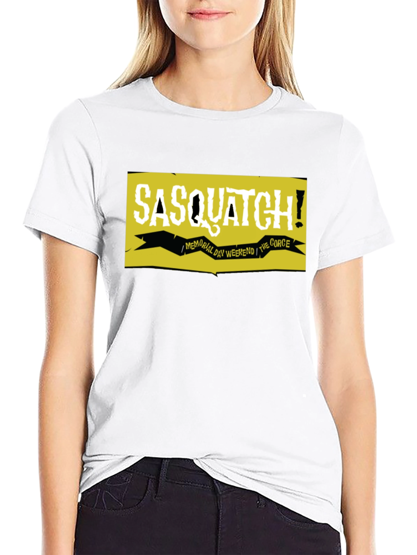 Black Sasquatch! Memorial Day Weekend Graphic Tee view 9