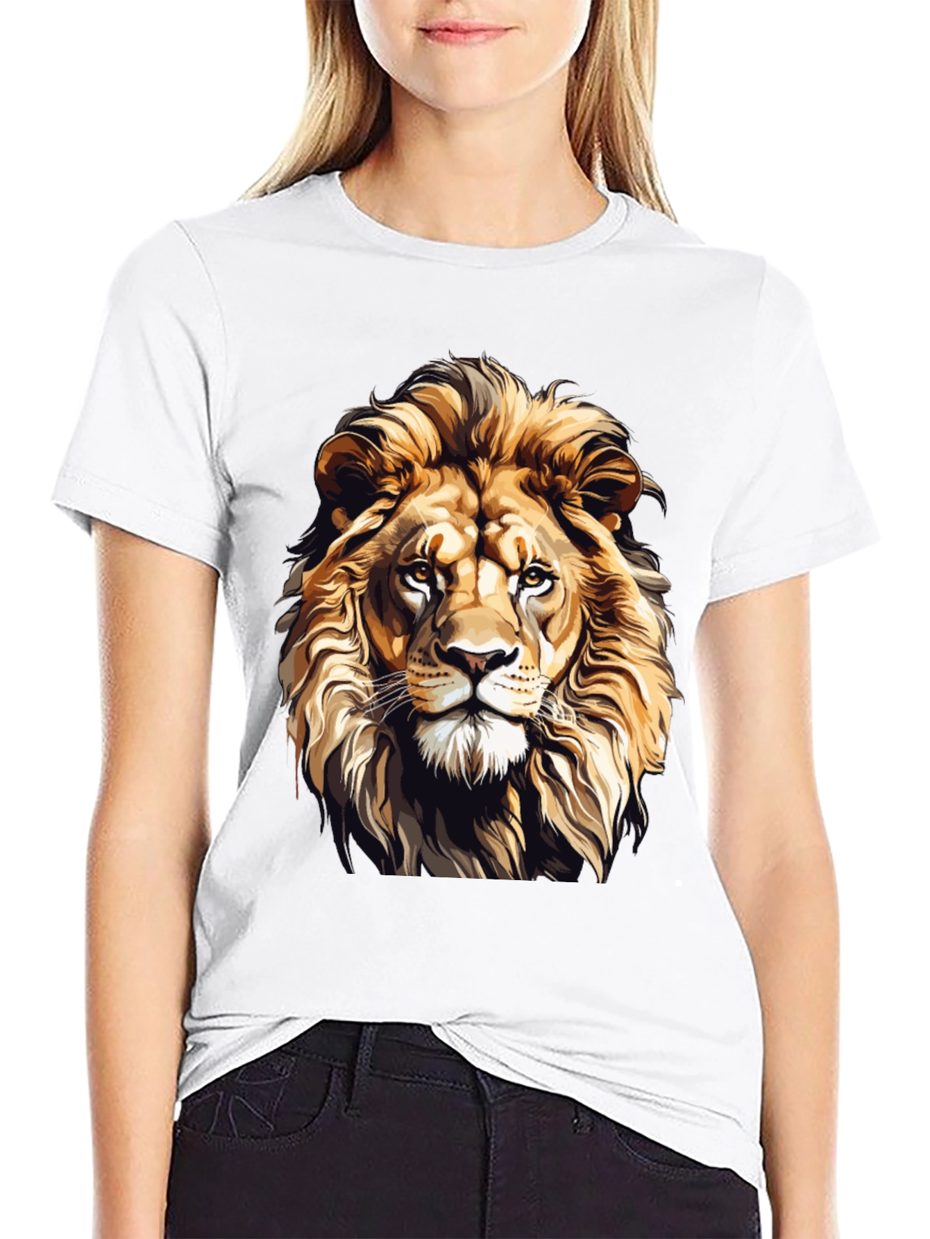 Black Lion Graphic T-Shirt - Fierce Style view 9