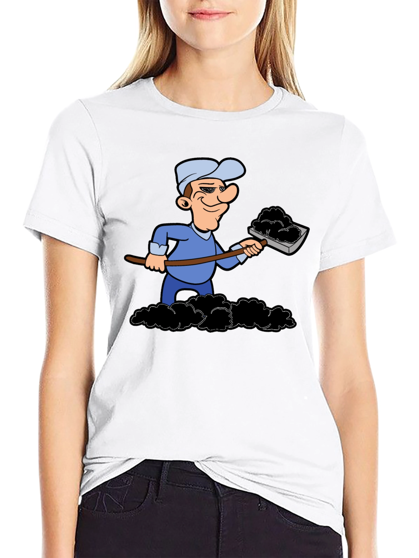 Black Coal Miner Graphic T-Shirt view 9