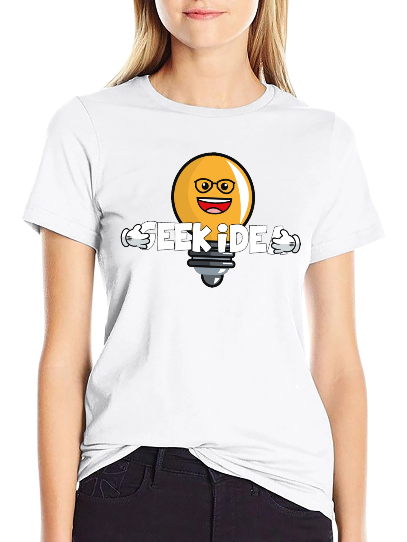 Black Geek Idea T-Shirt - Unique Graphic Tee view 9